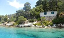 Fishing activity at sea living in a fisherman's house on the island of Zut in Croatia